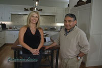 Aprilanne with Pablo Castro in 2007 Marin Desginer Showcase kitchen by Sandra Bird Design